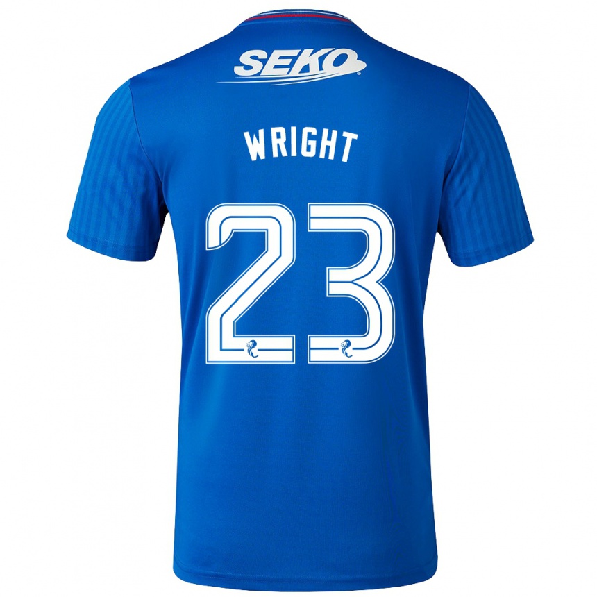 Niño Fútbol Camiseta Scott Wright #23 Azul 1ª Equipación 2023/24