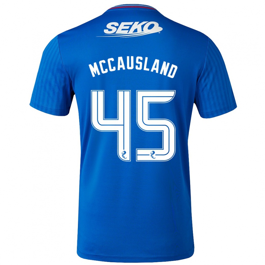 Niño Fútbol Camiseta Ross Mccausland #45 Azul 1ª Equipación 2023/24