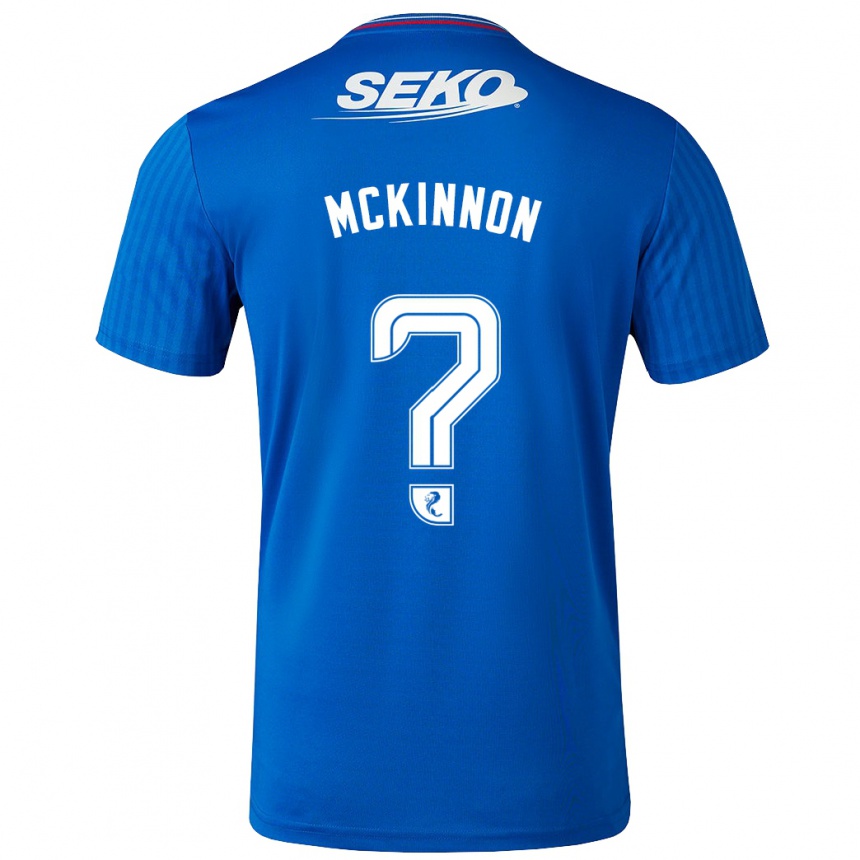 Niño Fútbol Camiseta Cole Mckinnon #0 Azul 1ª Equipación 2023/24