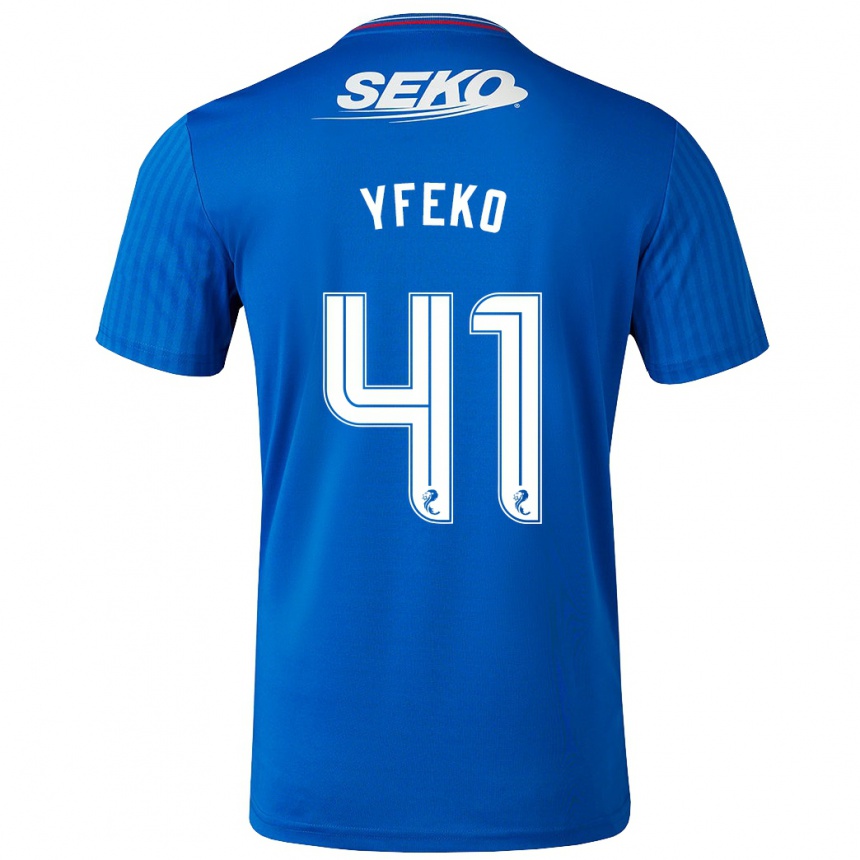 Niño Fútbol Camiseta Johnly Yfeko #41 Azul 1ª Equipación 2023/24