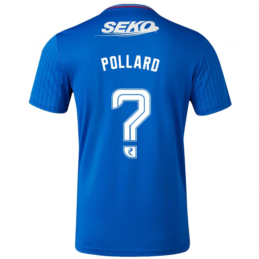 Niño Fútbol Camiseta Lancelot Pollard #0 Azul 1ª Equipación 2023/24