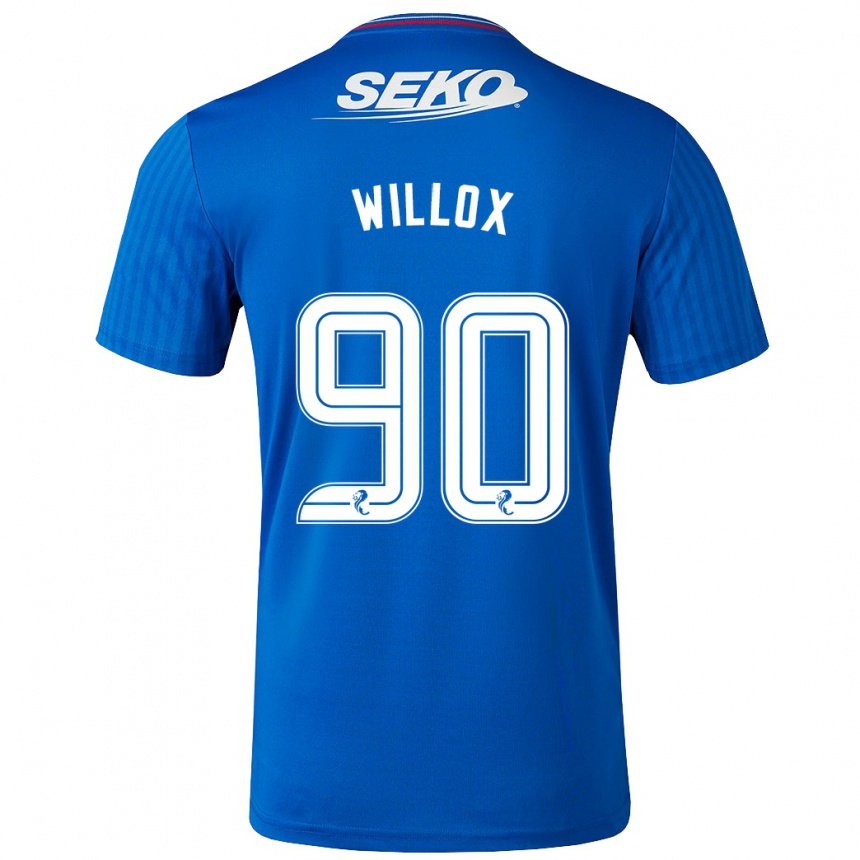 Niño Fútbol Camiseta Kieron Willox #90 Azul 1ª Equipación 2023/24