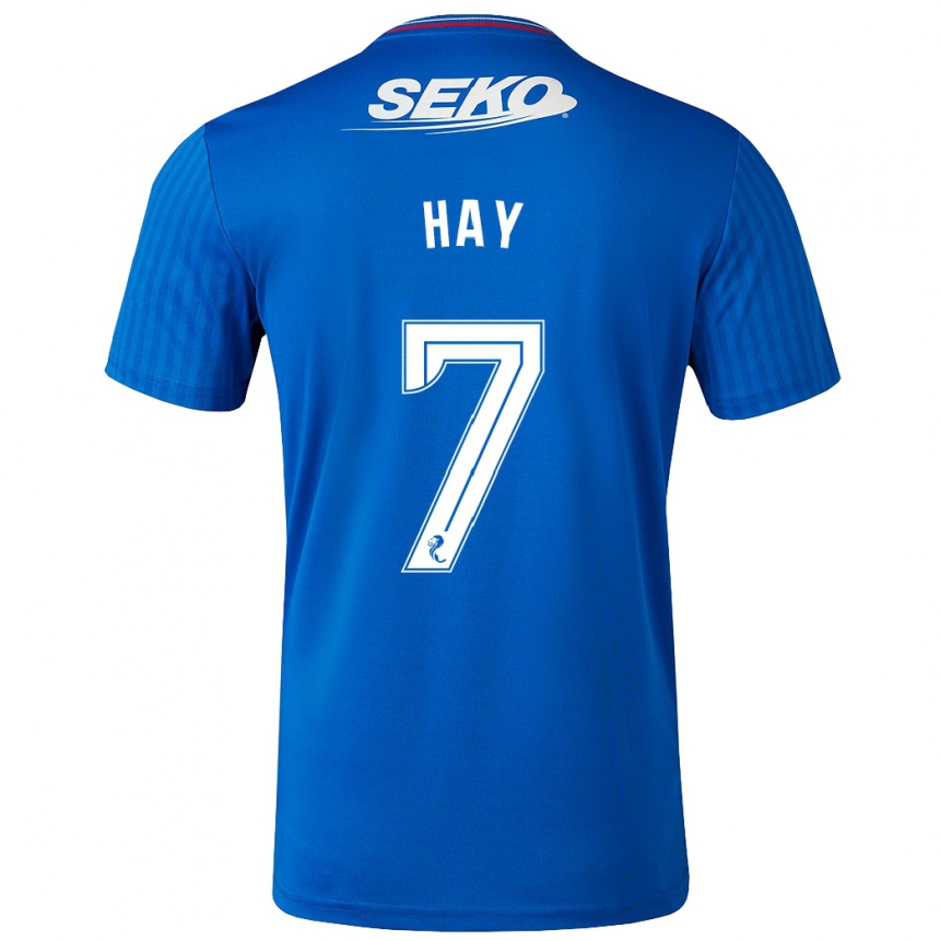 Niño Fútbol Camiseta Brogan Hay #7 Azul 1ª Equipación 2023/24