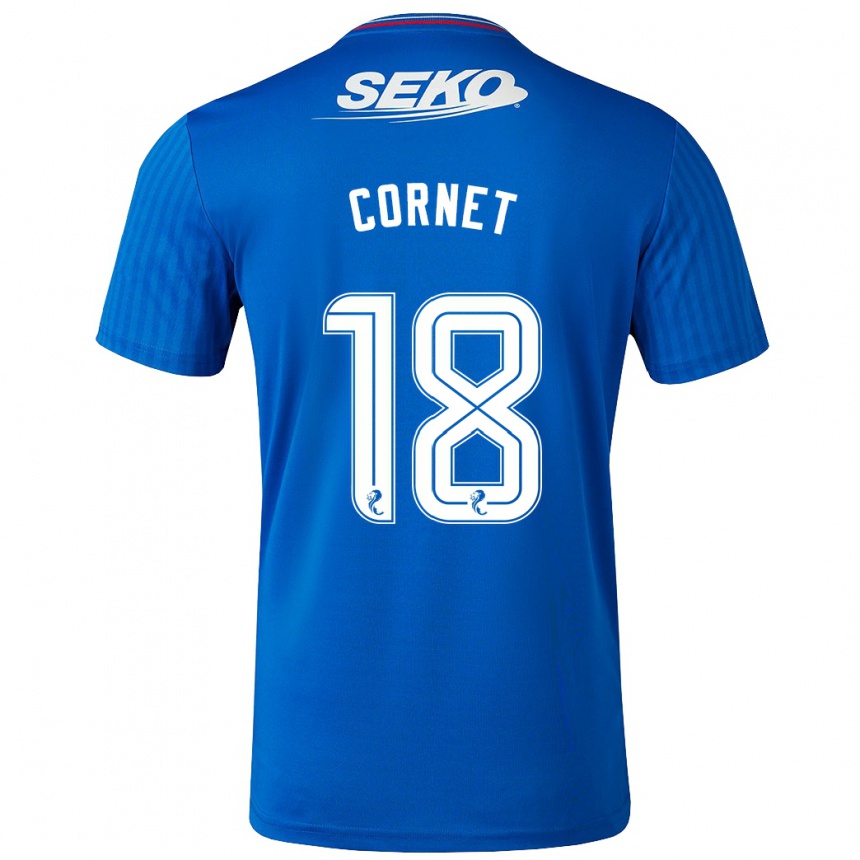 Niño Fútbol Camiseta Chelsea Cornet #18 Azul 1ª Equipación 2023/24