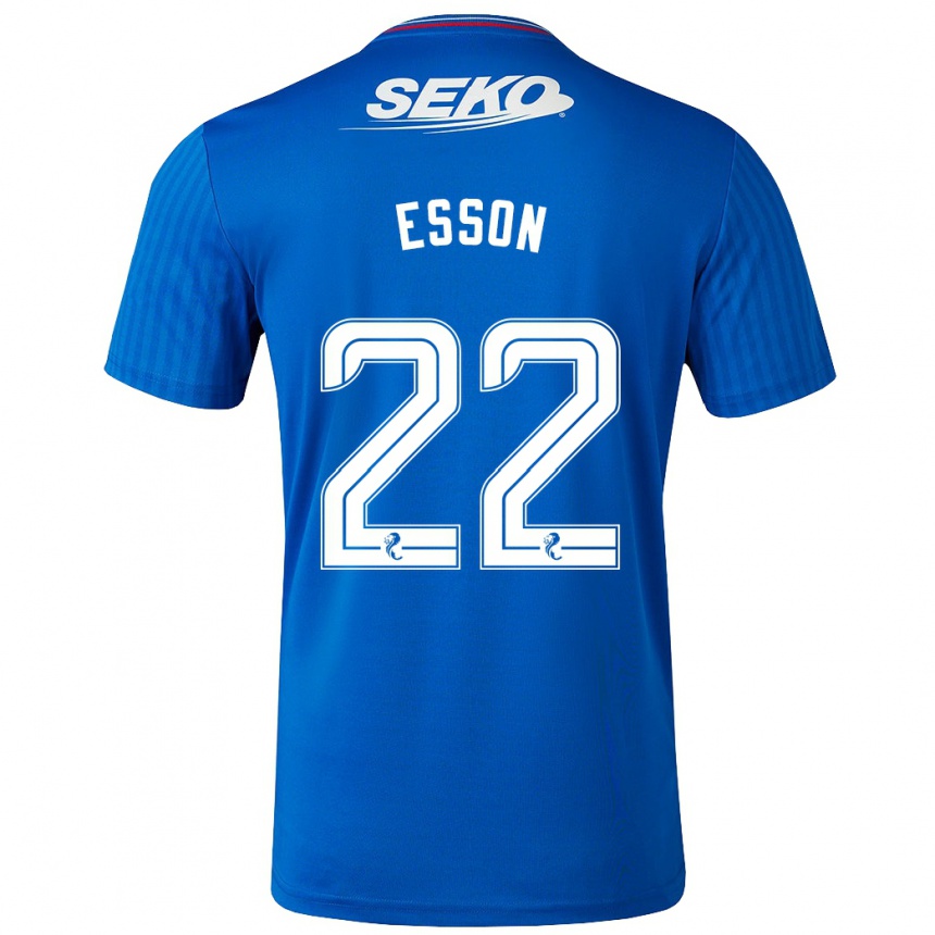 Niño Fútbol Camiseta Victoria Esson #22 Azul 1ª Equipación 2023/24