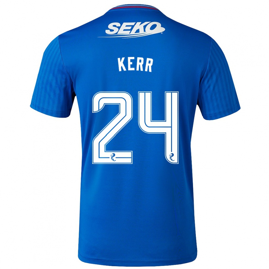 Niño Fútbol Camiseta Samantha Mary Kerr #24 Azul 1ª Equipación 2023/24