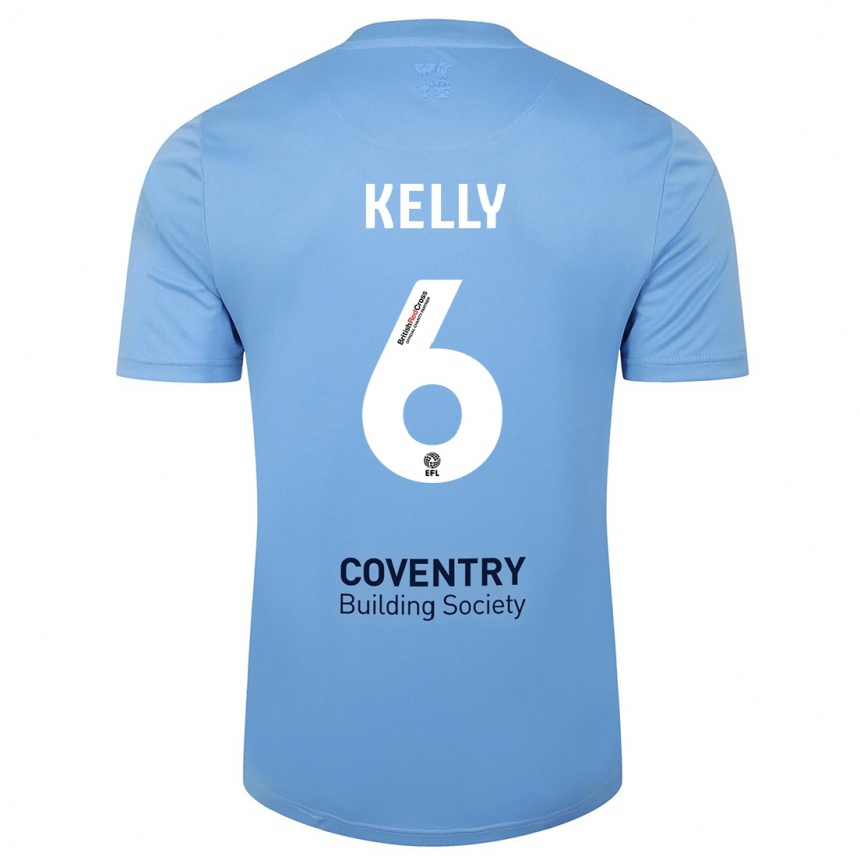 Niño Fútbol Camiseta Liam Kelly #6 Cielo Azul 1ª Equipación 2023/24