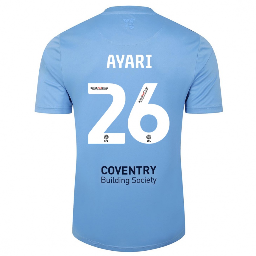 Niño Fútbol Camiseta Yasin Ayari #26 Cielo Azul 1ª Equipación 2023/24