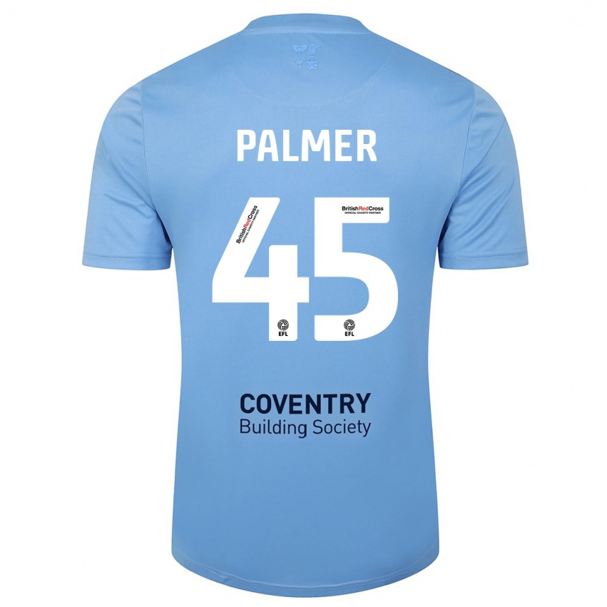 Niño Fútbol Camiseta Kasey Palmer #45 Cielo Azul 1ª Equipación 2023/24