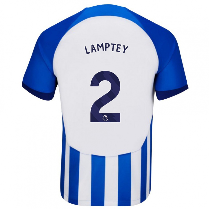 Niño Fútbol Camiseta Tariq Lamptey #2 Azul 1ª Equipación 2023/24