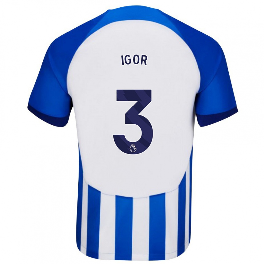 Niño Fútbol Camiseta Igor #3 Azul 1ª Equipación 2023/24