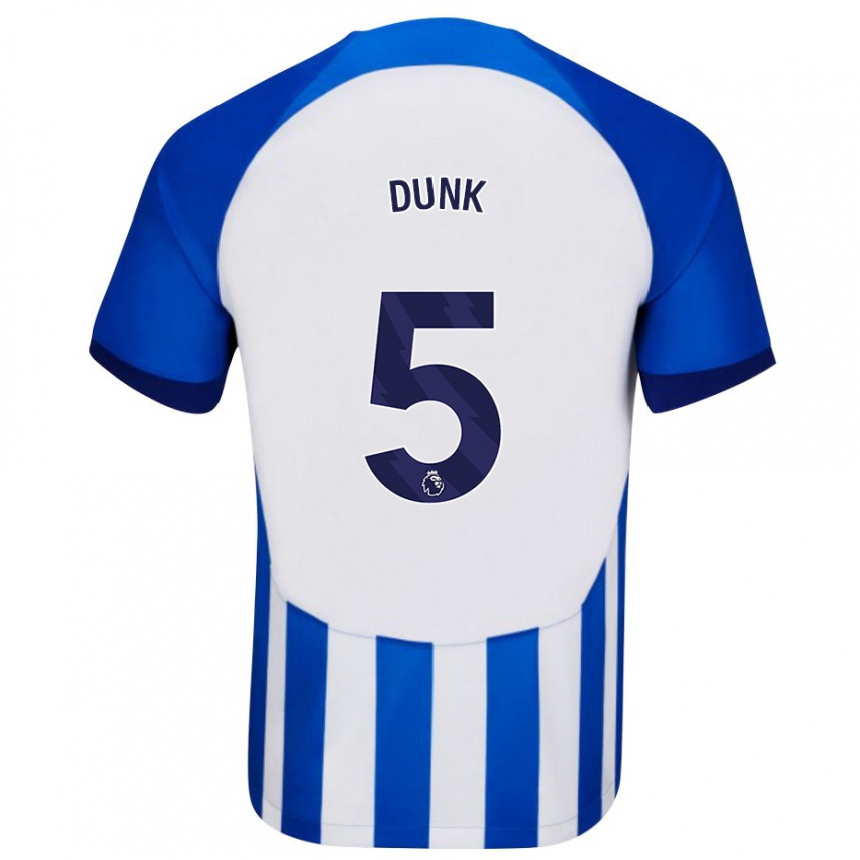 Niño Fútbol Camiseta Lewis Dunk #5 Azul 1ª Equipación 2023/24