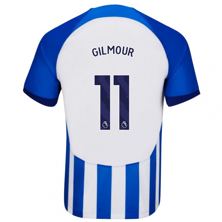 Niño Fútbol Camiseta Billy Gilmour #11 Azul 1ª Equipación 2023/24