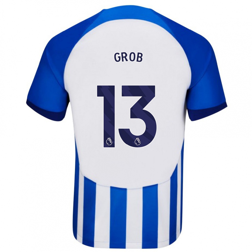 Niño Fútbol Camiseta Pascal Groß #13 Azul 1ª Equipación 2023/24