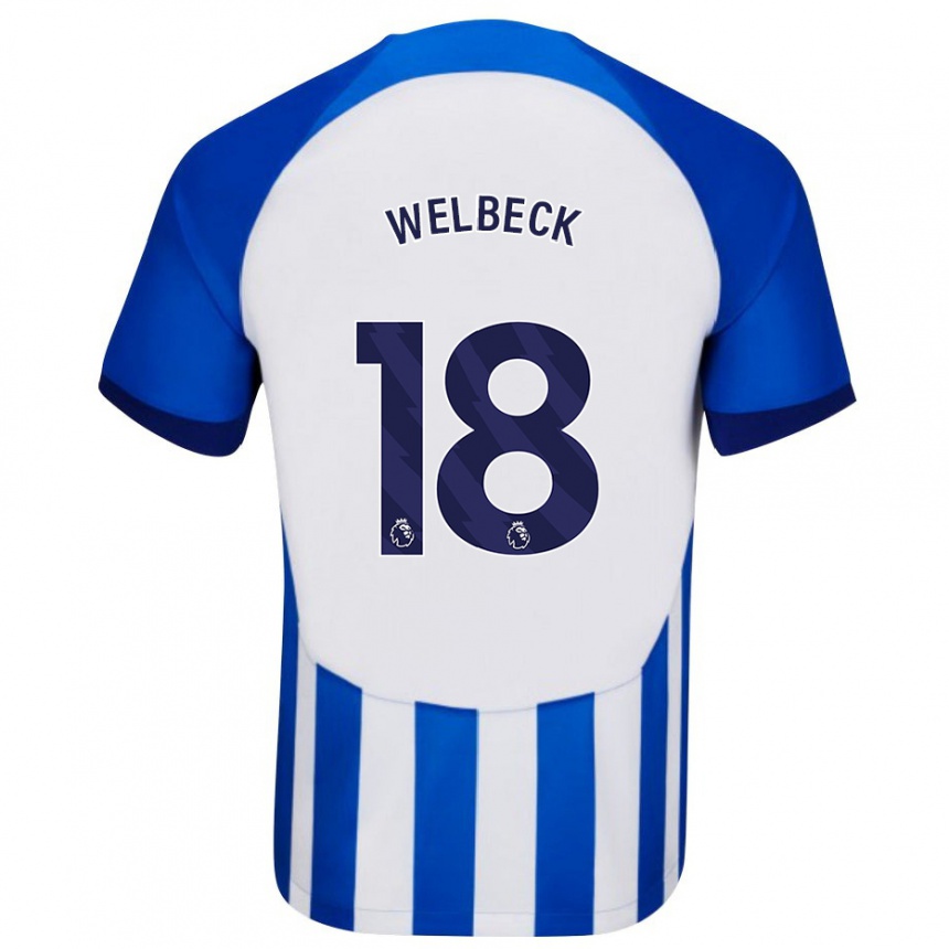 Niño Fútbol Camiseta Danny Welbeck #18 Azul 1ª Equipación 2023/24