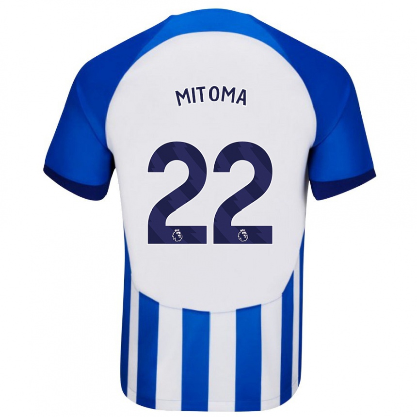 Niño Fútbol Camiseta Kaoru Mitoma #22 Azul 1ª Equipación 2023/24