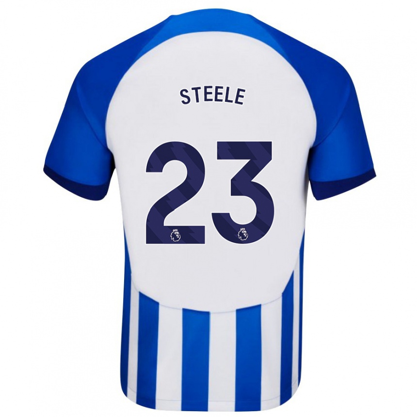 Niño Fútbol Camiseta Jason Steele #23 Azul 1ª Equipación 2023/24