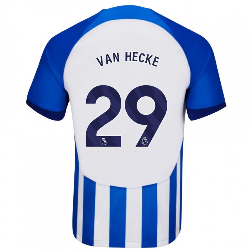 Niño Fútbol Camiseta Jan Paul Van Hecke #29 Azul 1ª Equipación 2023/24