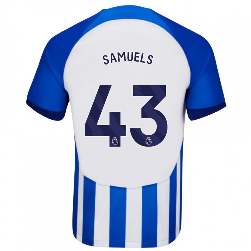 Niño Fútbol Camiseta Imari Samuels #43 Azul 1ª Equipación 2023/24