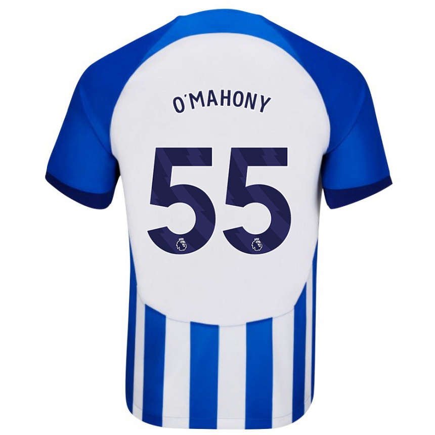 Niño Fútbol Camiseta Mark O'mahony #55 Azul 1ª Equipación 2023/24