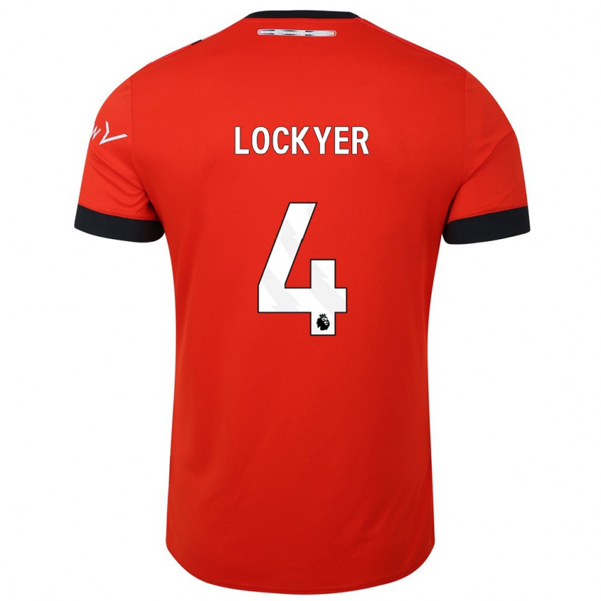 Niño Fútbol Camiseta Tom Lockyer #4 Rojo 1ª Equipación 2023/24