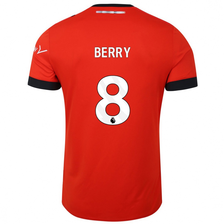 Niño Fútbol Camiseta Luke Berry #8 Rojo 1ª Equipación 2023/24