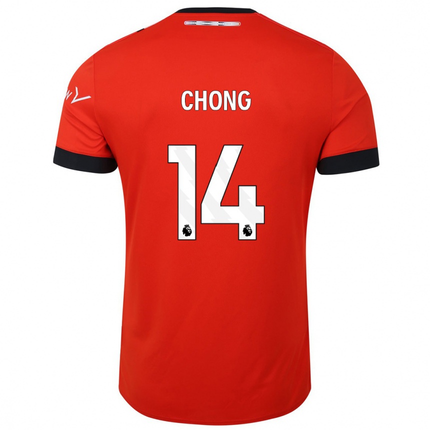 Niño Fútbol Camiseta Tahith Chong #14 Rojo 1ª Equipación 2023/24