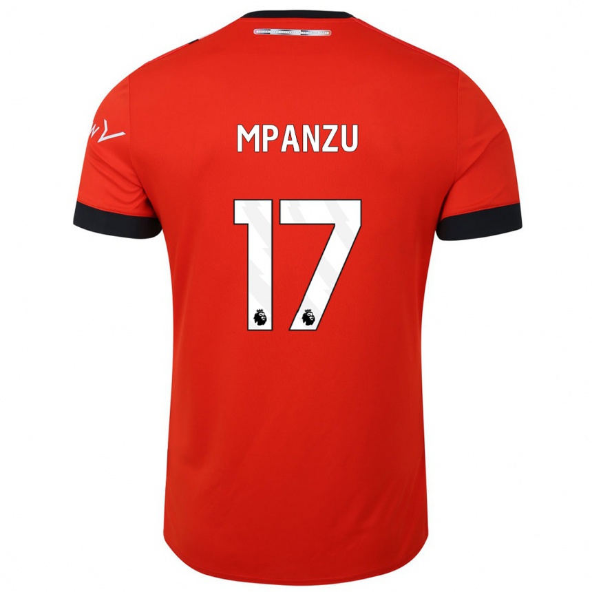 Niño Fútbol Camiseta Pelly Ruddock Mpanzu #17 Rojo 1ª Equipación 2023/24