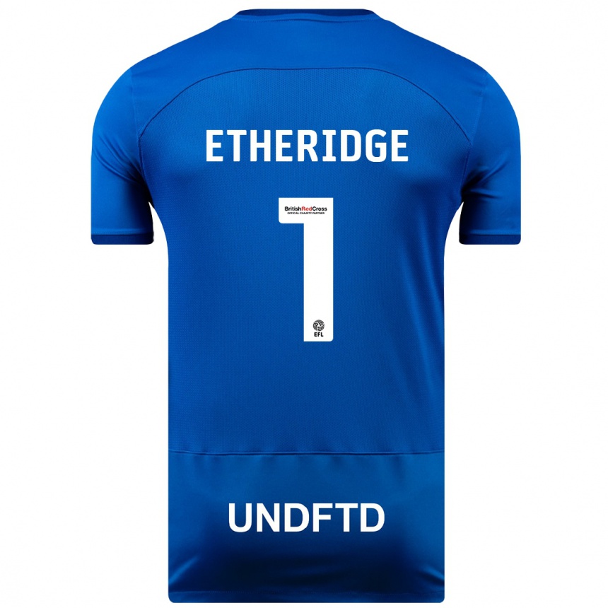 Niño Fútbol Camiseta Neil Etheridge #1 Azul 1ª Equipación 2023/24