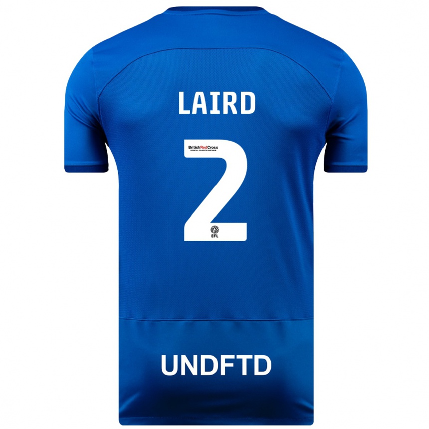 Niño Fútbol Camiseta Ethan Laird #2 Azul 1ª Equipación 2023/24