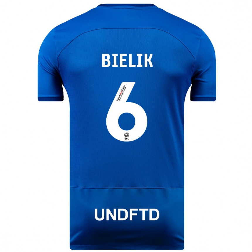 Niño Fútbol Camiseta Krystian Bielik #6 Azul 1ª Equipación 2023/24