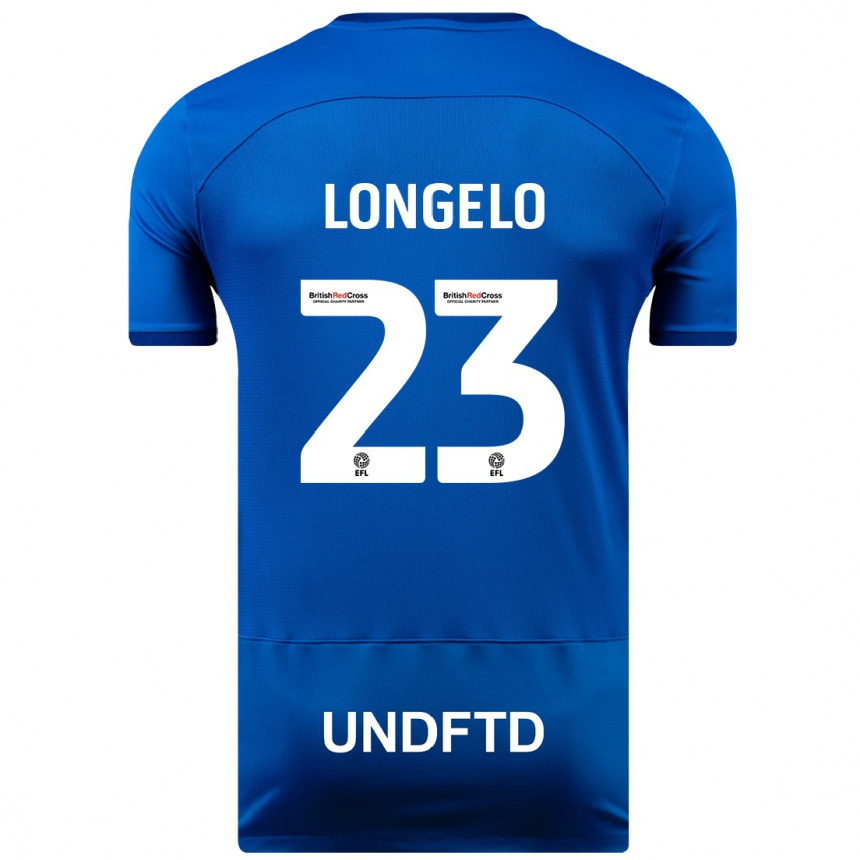 Niño Fútbol Camiseta Emmanuel Longelo #23 Azul 1ª Equipación 2023/24