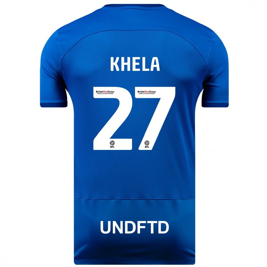 Niño Fútbol Camiseta Brandon Khela #27 Azul 1ª Equipación 2023/24