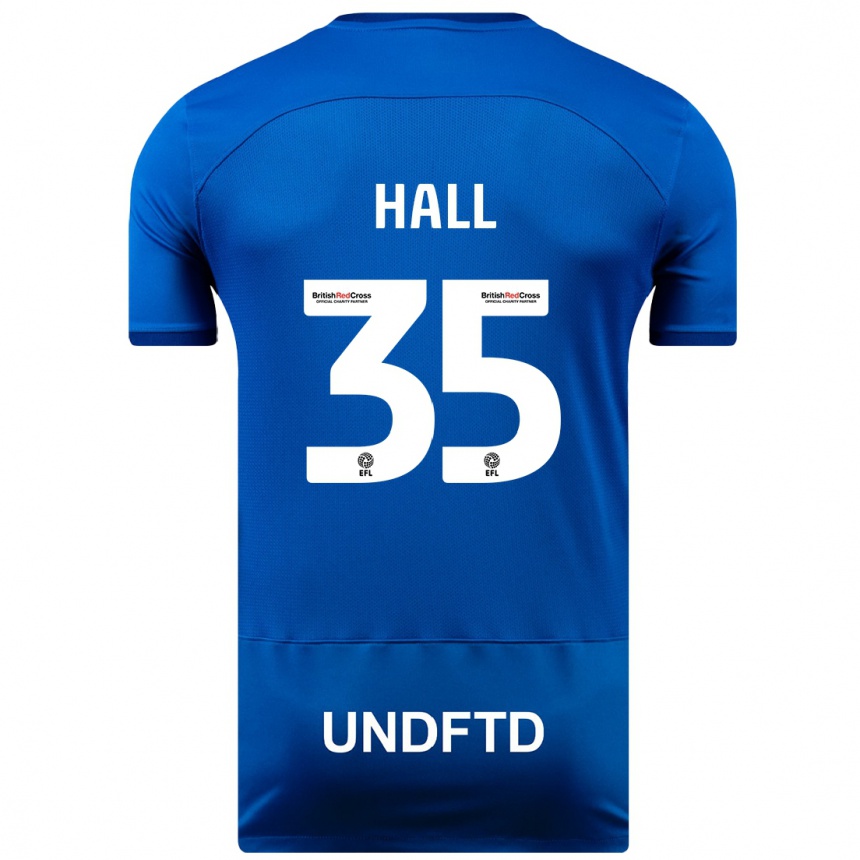 Niño Fútbol Camiseta George Hall #35 Azul 1ª Equipación 2023/24