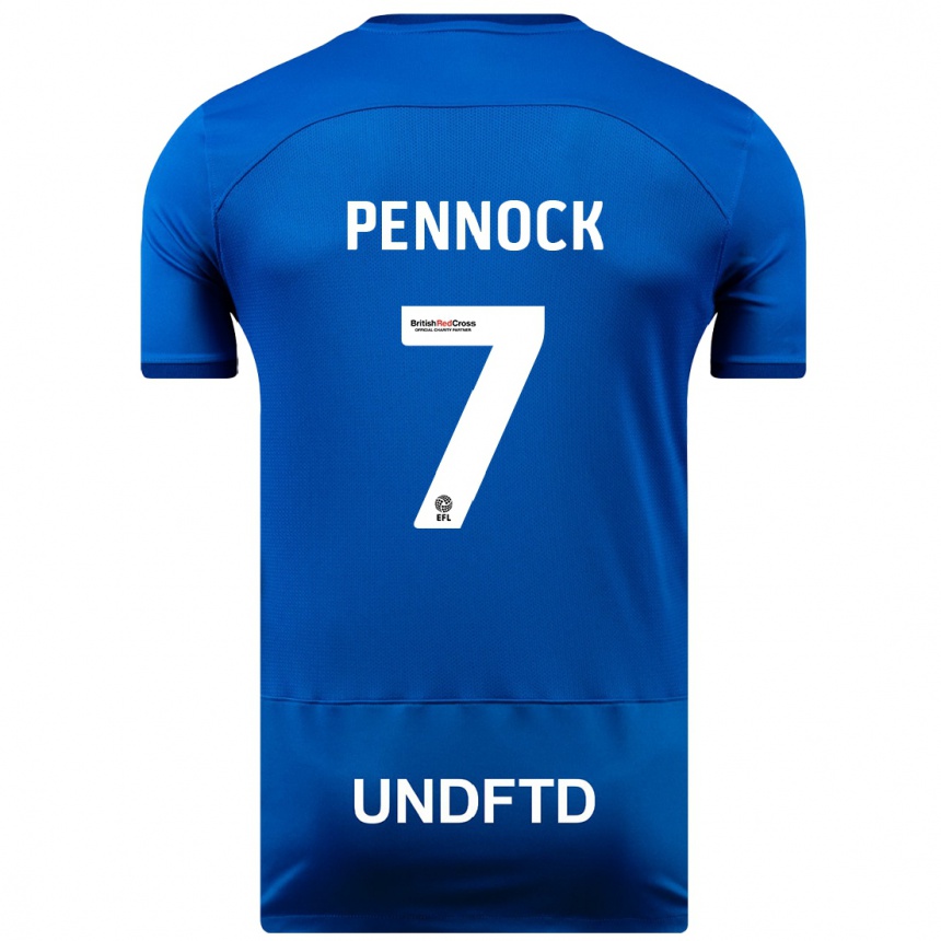 Niño Fútbol Camiseta Jade Pennock #7 Azul 1ª Equipación 2023/24