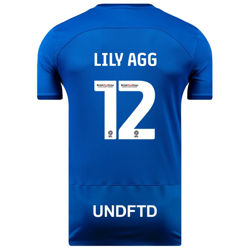 Niño Fútbol Camiseta Lily Agg #12 Azul 1ª Equipación 2023/24