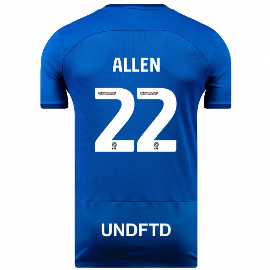 Niño Fútbol Camiseta Remi Allen #22 Azul 1ª Equipación 2023/24