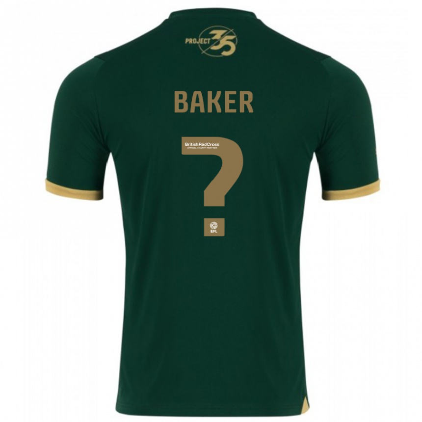 Niño Fútbol Camiseta Zak Baker #0 Verde 1ª Equipación 2023/24