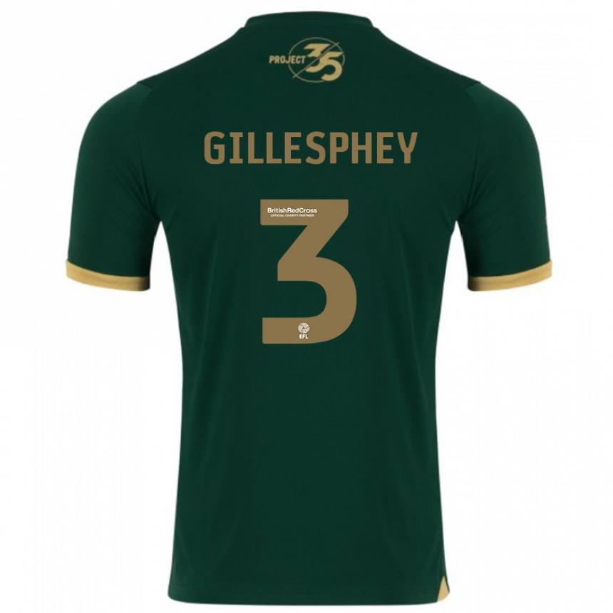 Niño Fútbol Camiseta Macaulay Gillesphey #3 Verde 1ª Equipación 2023/24