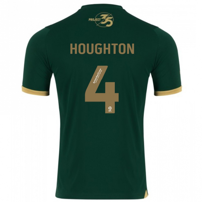 Niño Fútbol Camiseta Jordan Houghton #4 Verde 1ª Equipación 2023/24