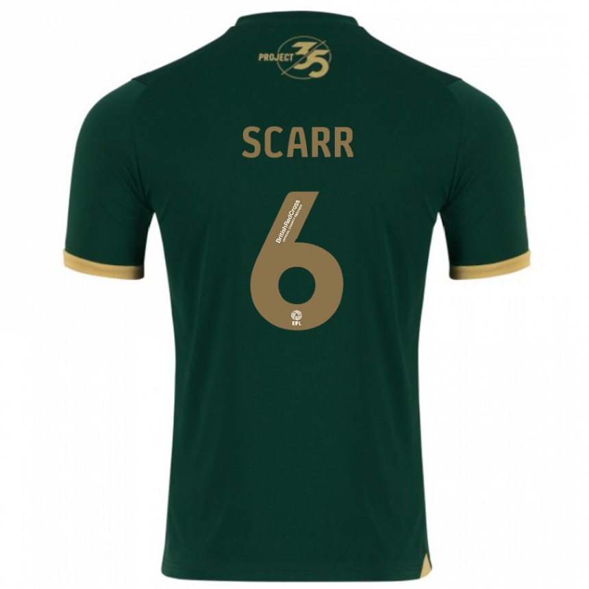 Niño Fútbol Camiseta Dan Scarr #6 Verde 1ª Equipación 2023/24