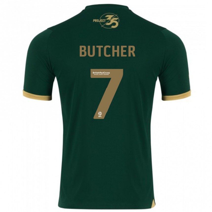 Niño Fútbol Camiseta Matt Butcher #7 Verde 1ª Equipación 2023/24