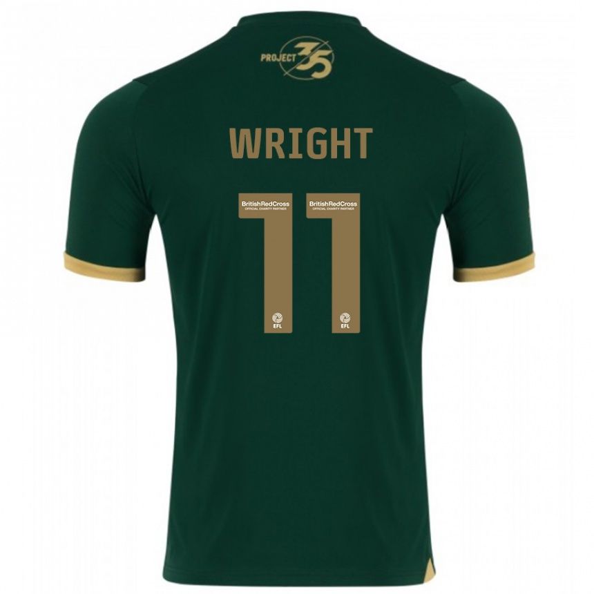 Niño Fútbol Camiseta Callum Wright #11 Verde 1ª Equipación 2023/24