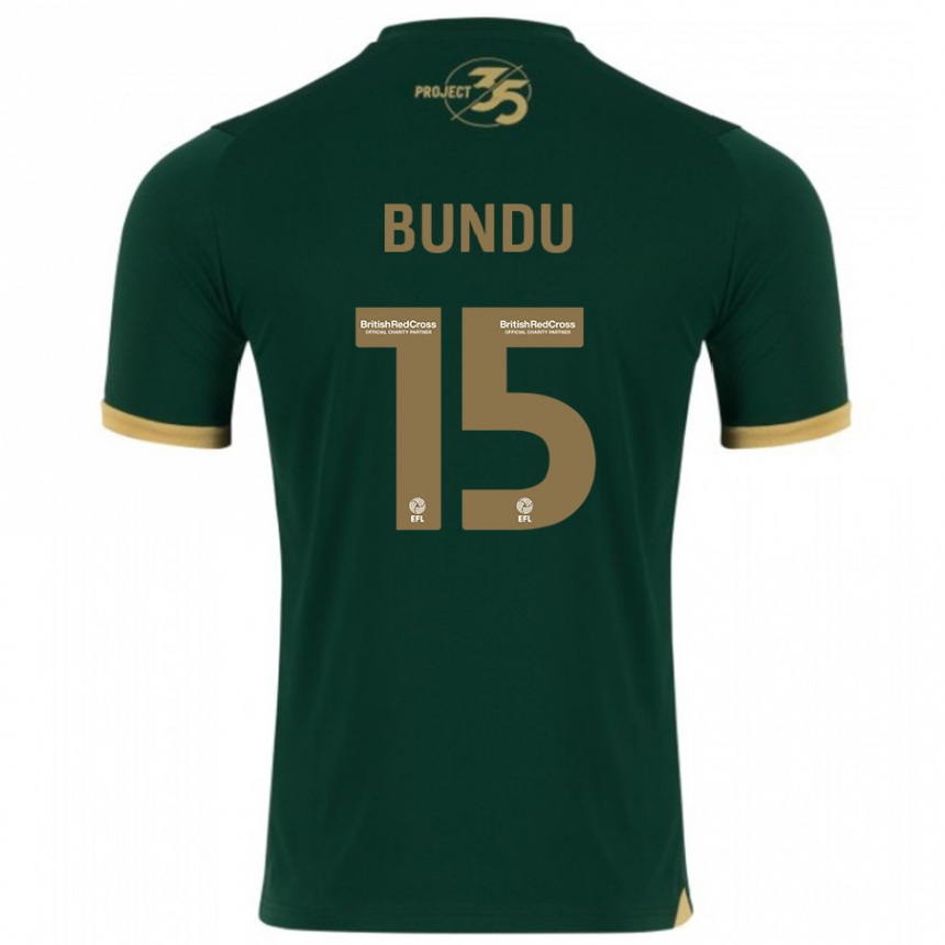 Niño Fútbol Camiseta Mustapha Bundu #15 Verde 1ª Equipación 2023/24