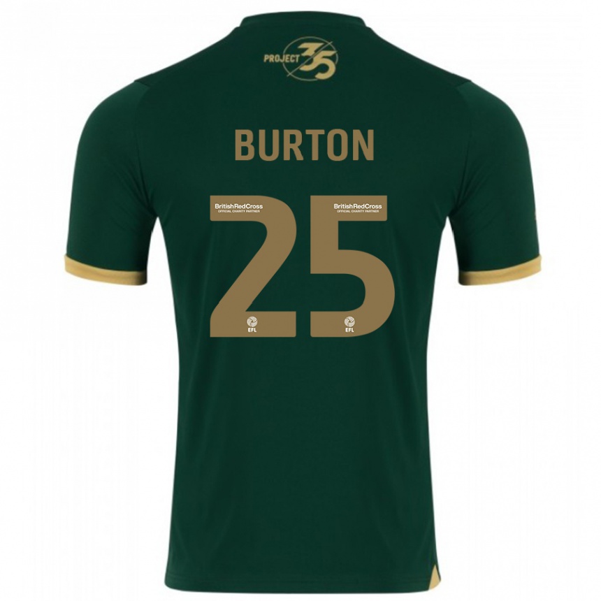 Niño Fútbol Camiseta Callum Burton #25 Verde 1ª Equipación 2023/24