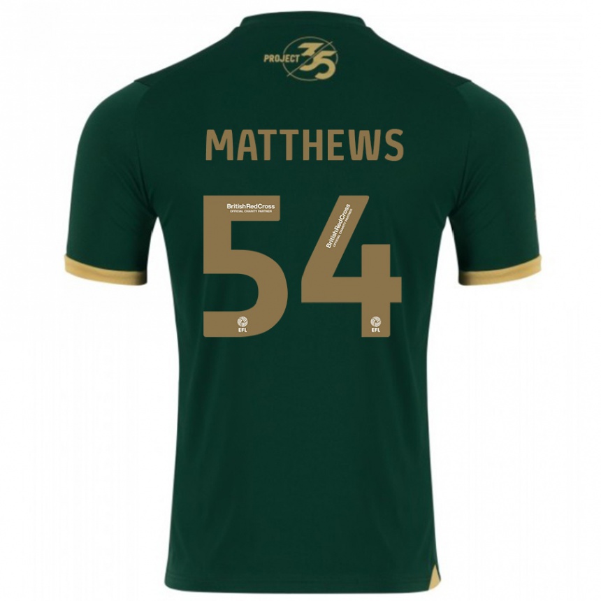 Niño Fútbol Camiseta Jack Matthews #54 Verde 1ª Equipación 2023/24