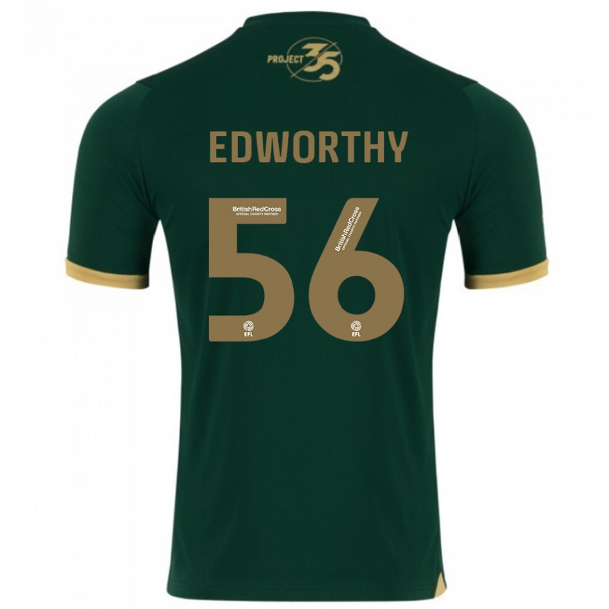 Niño Fútbol Camiseta Kieran Edworthy #56 Verde 1ª Equipación 2023/24