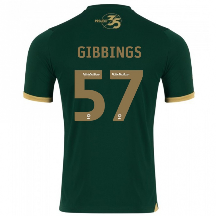 Niño Fútbol Camiseta Cole Gibbings #57 Verde 1ª Equipación 2023/24