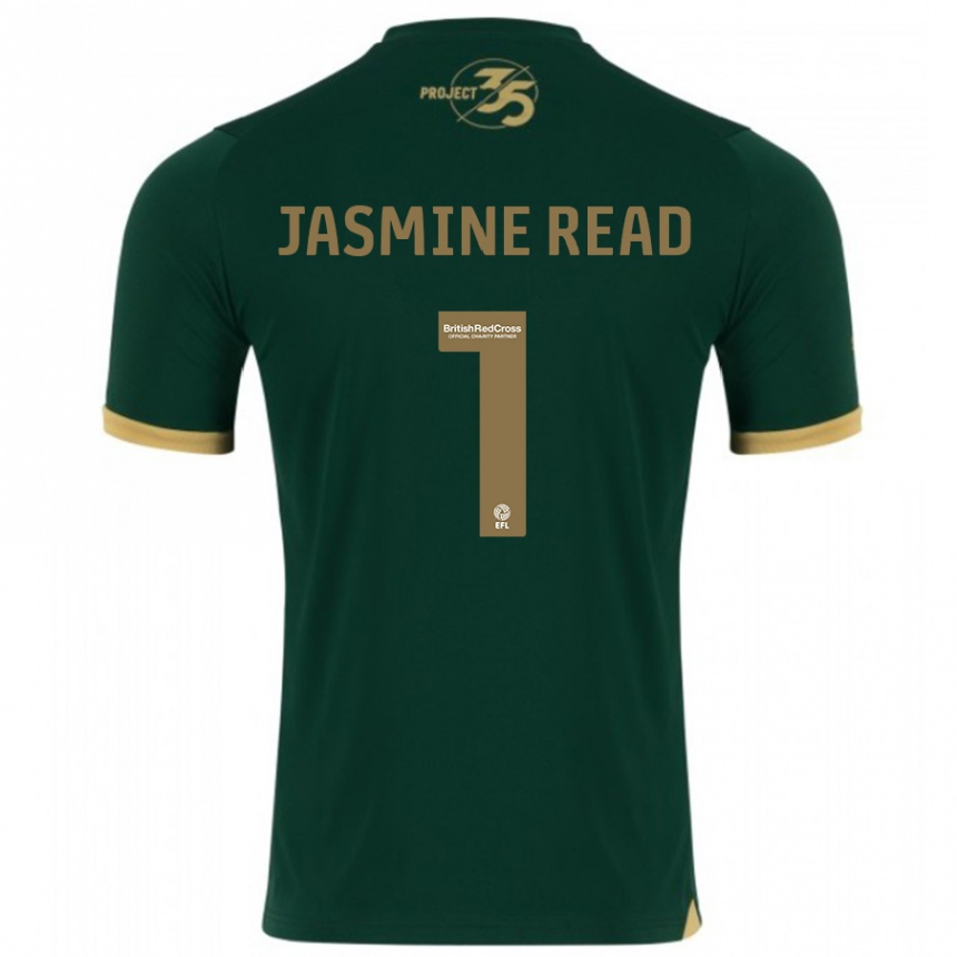 Niño Fútbol Camiseta Jasmine Read #1 Verde 1ª Equipación 2023/24