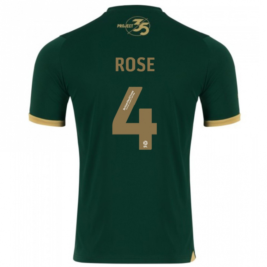 Niño Fútbol Camiseta Jemma Rose #4 Verde 1ª Equipación 2023/24